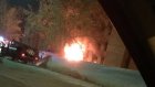 В Кузнецке горевший мусор тушили девять пожарных