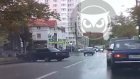 На ул. Красной вальсировавшая на дороге иномарка врезалась в забор
