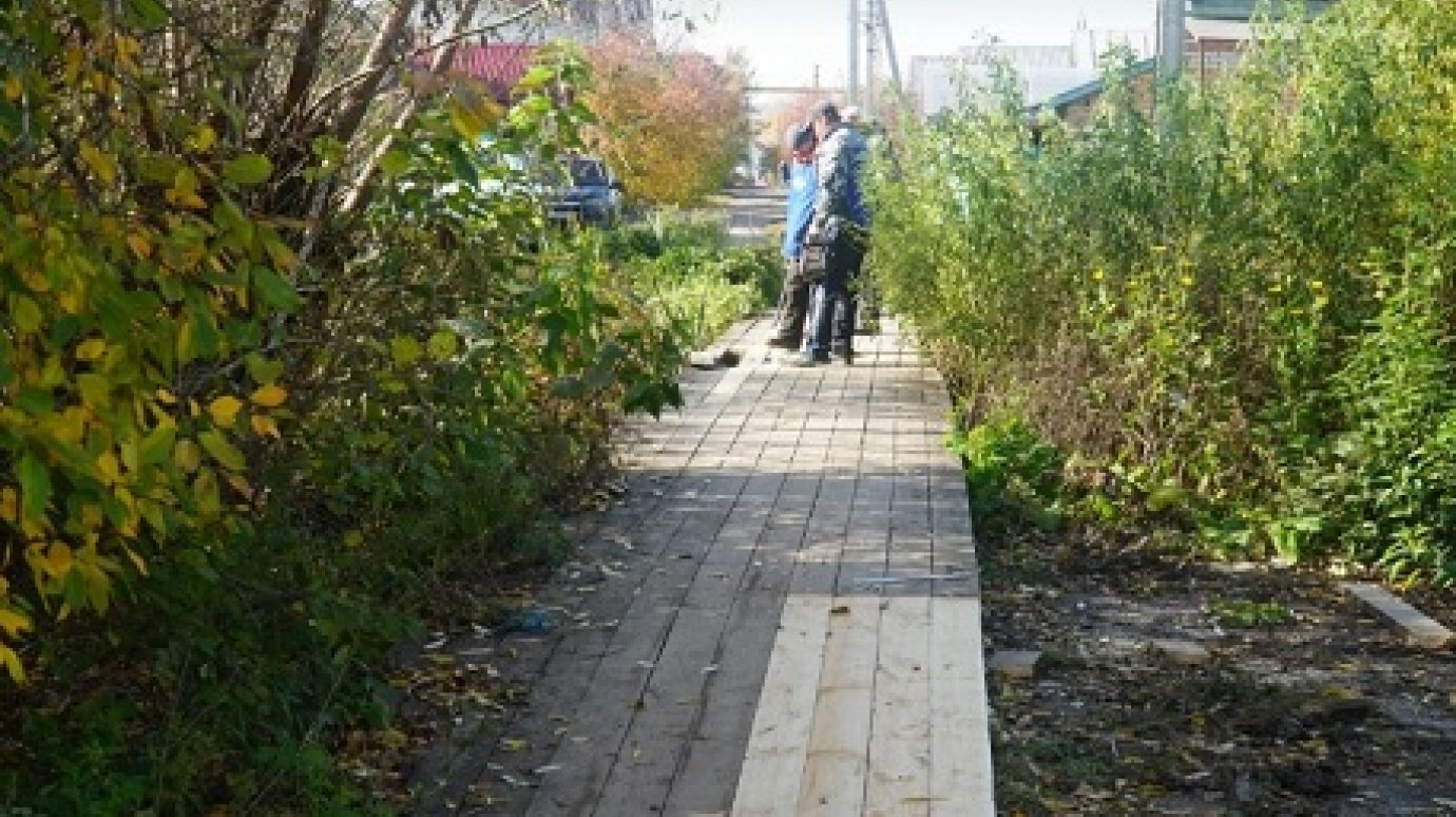 Вадим Супиков помог отремонтировать пешеходный мост в Нахаловке