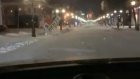 Водитель Audi проехался по пешеходной части улицы Московской