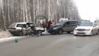 В ДТП у поворота на Валяевку пострадал водитель Volkswagen