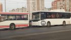 На проспекте Строителей столкнулись два автобуса