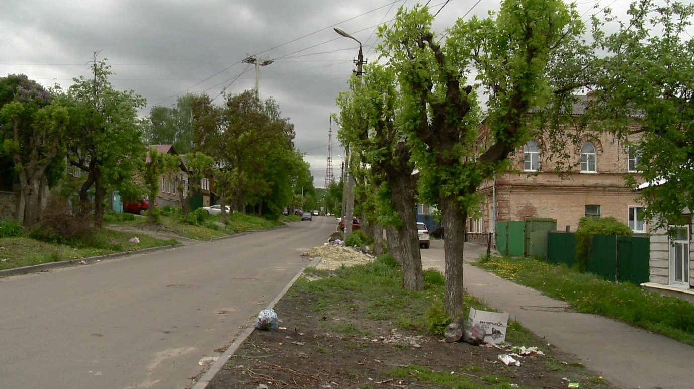 Жители улицы Ключевского вынуждены бросать мусор прямо у домов