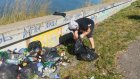 Правый берег Суры в очередной раз освободили от мусора