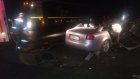 В Пензенской области на трассе М5 иномарка врезалась в отбойник