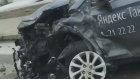 В Пензе машина «Яндекс.Такси» разбилась при столкновении с BMW