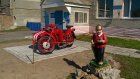 В Бессоновке отреставрировали старый пожарный мотоцикл