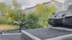 В Пензе закатывают в асфальт пространство у танка Т-34
