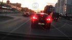 Момент столкновения двух авто на пр. Строителей попал на камеру