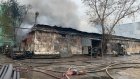 В Пензе огонь уничтожил склад стройматериалов