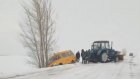 В Наровчатском районе школьный автобус слетел в кювет