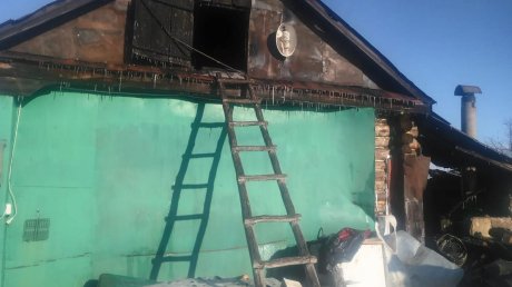 Появились кадры с места смертельного пожара в Спасско-Александровке
