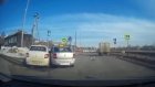 Момент столкновения двух такси в Пензе попал на видео
