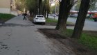 Автомобилисты изуродовали внешний вид прогулочной зоны на Луначарского