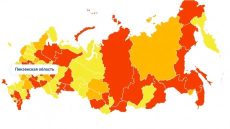 Пензенская область остается в красной зоне по коронавирусу
