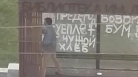 В Пензе вандала, испортившего памятник Давыдову, взяли с поличным