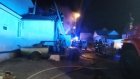 При ночном пожаре на улице Красноармейской пострадал мужчина