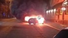 В центре Пензы сгорел автомобиль Volkswagen