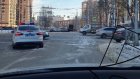 На улице Окружной водитель Kia врезался в автомобиль ГИБДД