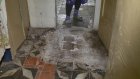 В доме № 47 на улице Ленина провалилась плита перекрытия