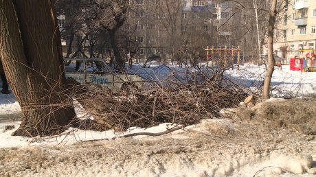 На улице Луначарского продолжают бросать мусор где попало