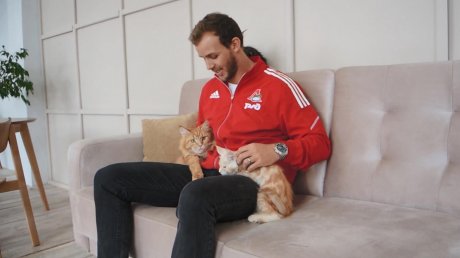 Пензенские регбисты приняли участие в фотосессии с котами