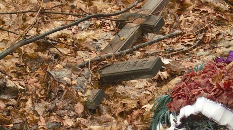 На Веселовском кладбище рядом с могилами годами растет свалка
