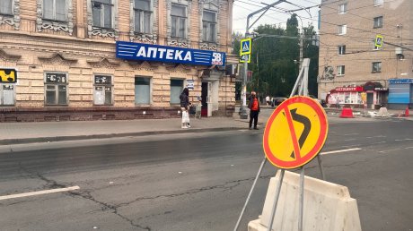Улица Суворова в Пензе по-прежнему закрыта для проезда