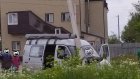 В Арбекове микроавтобус врезался в столб, пострадал пассажир