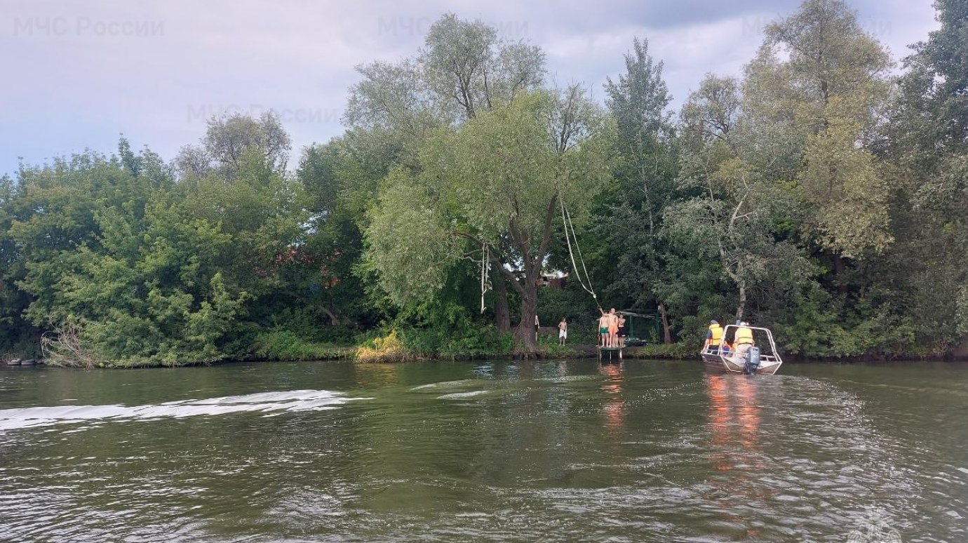 В Пензе спасатели остановили детей, прыгавших в воду с тарзанки