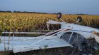 Появились кадры с места падения самолета в Пензенском районе