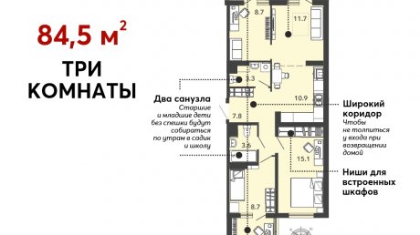 Секрет популярности 4-комнатных квартир в «Радужных дворах» раскрыт
