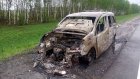 На трассе в Малосердобинском районе сгорел автомобиль