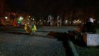 Детская площадка в Комсомольском парке осталась без освещения
