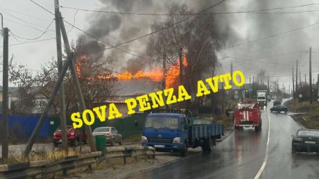 В Городище вспыхнул чердак частного дома