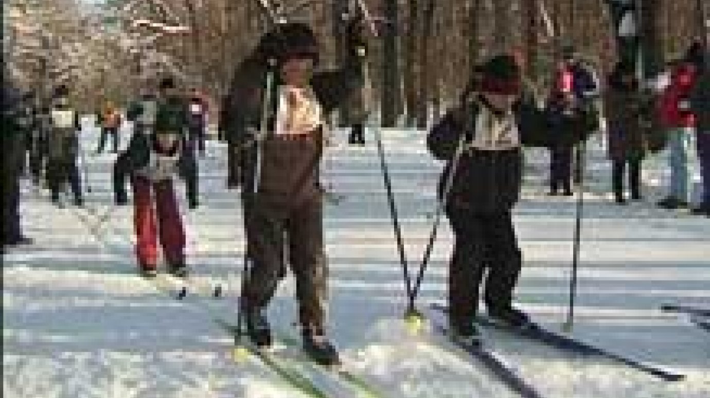 Младшие школьники вышли на лыжню