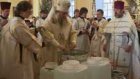 Владыка Вениамин освятил воду в Покровском соборе