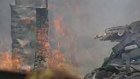 Пожар в Веселовке уничтожил сарайные постройки