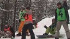 Сноубордисты-экстремалы вышли на «Баррикаду»