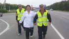 Слепой ветеран идет пешком из Питера в Оренбург
