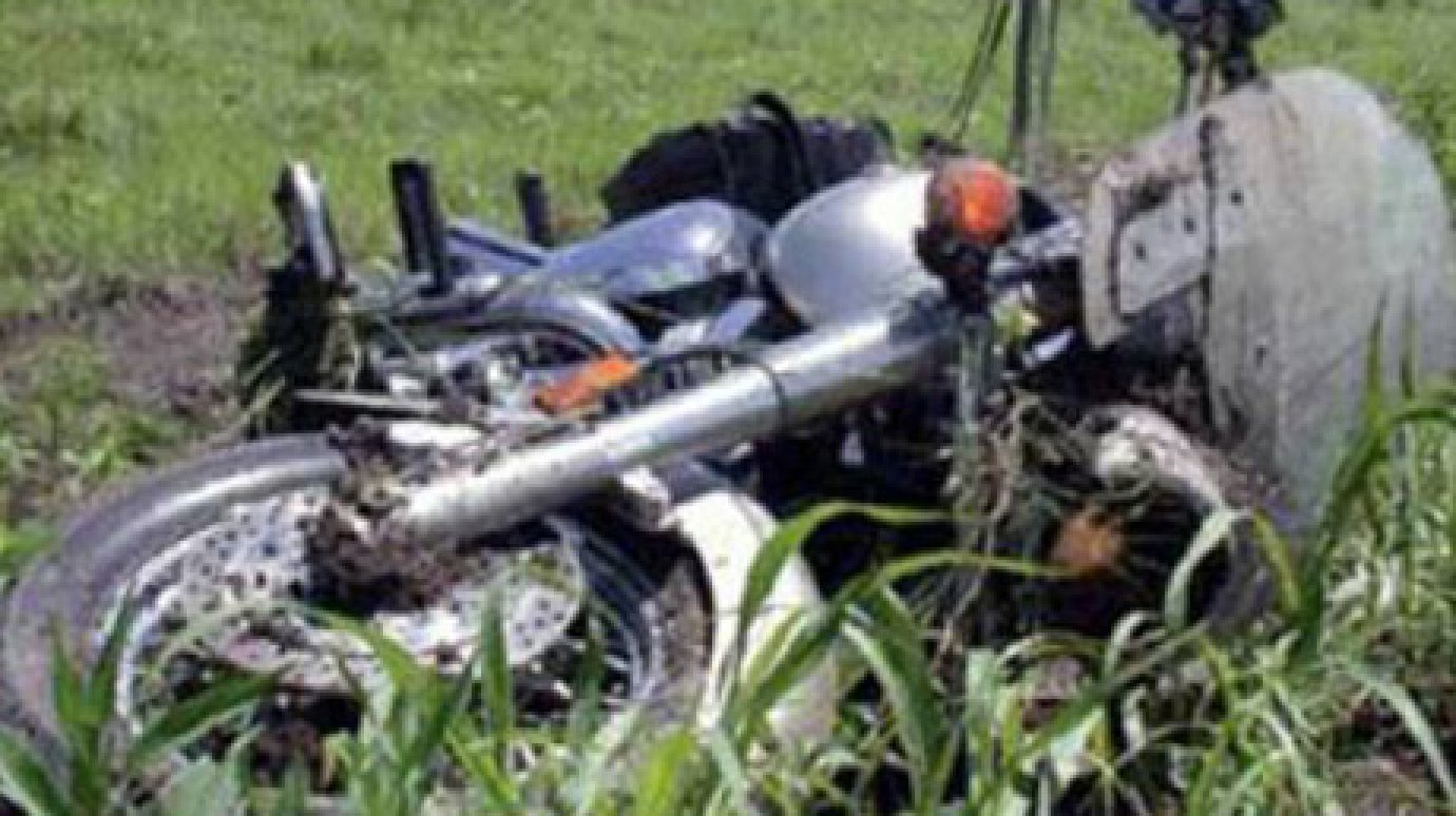 В Пензенской области погиб мотоциклист, опрокинувшись в кювет