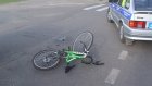 Школьник на велосипеде столкнулся с ВАЗом на перекрестке