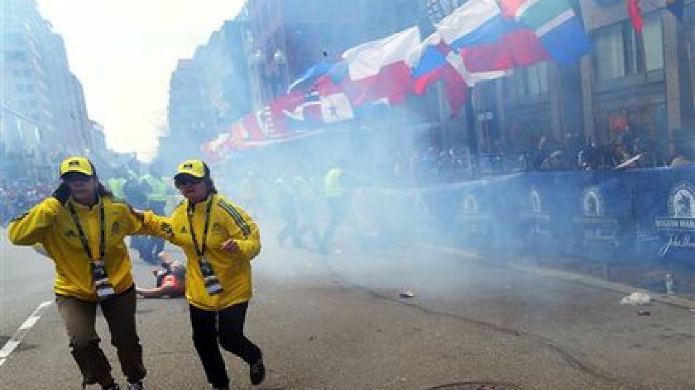Двойной взрыв у финишной черты Бостонского марафона