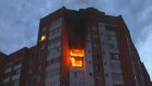 При пожаре на улице Калинина выгорели балконы на трех этажах