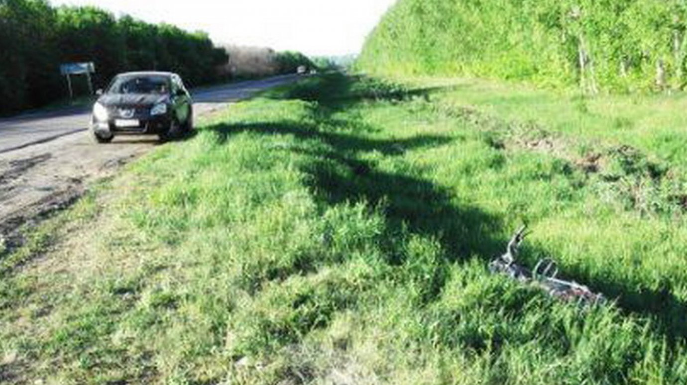 В Сердобском районе погиб 78-летний водитель мопеда