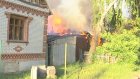 На улице Луначарского сгорел двухквартирный дом
