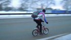 Житель Воронежа преодолел 109 километров по трассе на детском велосипеде