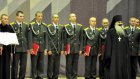 Православный хор солдат участвовал в службе в храме Матроны Московской