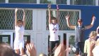 Чемпионы И. Лукашин и С. Мирзоян провели зарядку для жителей ГПЗ-24