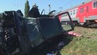 На железнодорожном переезде в селе Грабово погибла женщина